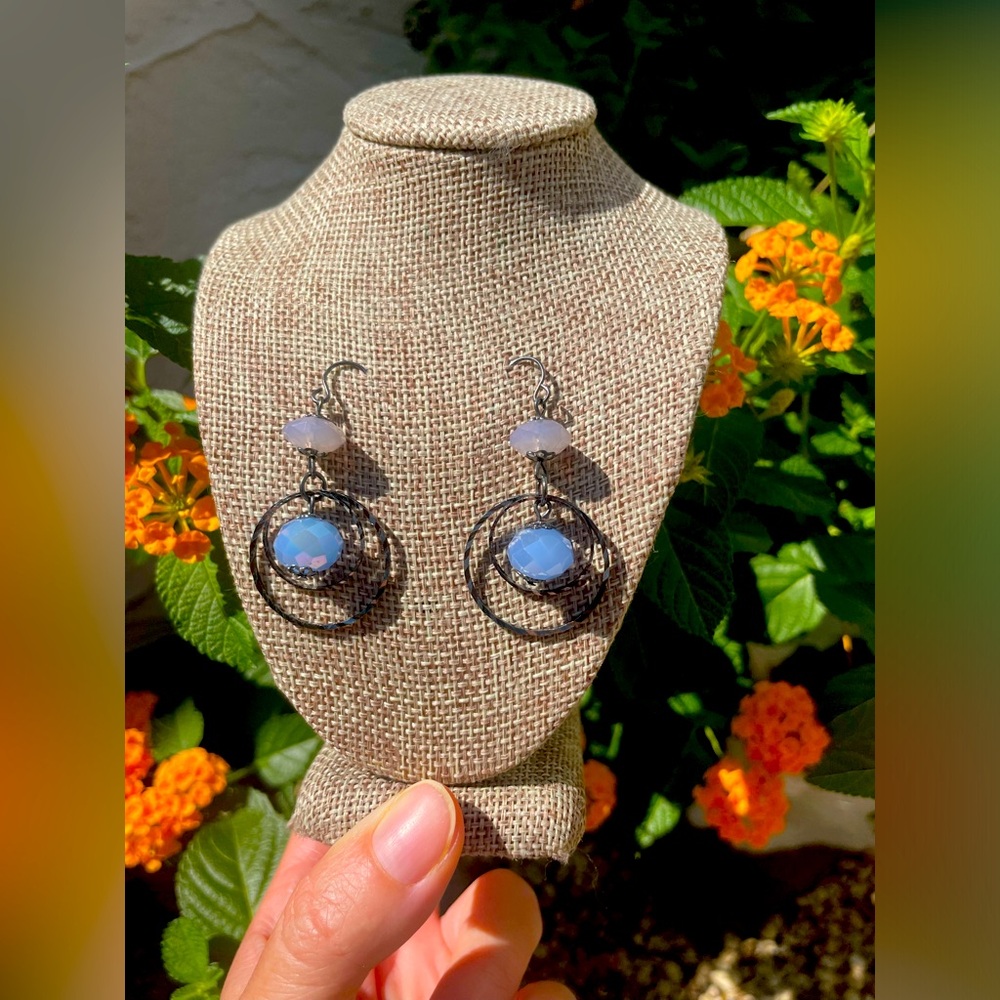 Glass beaded Dangle Earrings